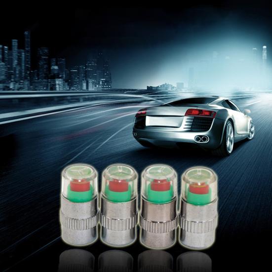 4ks Auto Tyre Gage Pressure Pressure Monitor Senzor Alert Indicator Ventilky