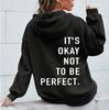 Multi-color Letter Print Casual Women’s Hooded Sweatshirt - Versatile Long Sleeve Pullover, European & American Fashion.