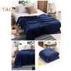 Flannel Blanket Thickened Double-sided Fluff Plush Solid Color Office Nap Dormitory Home Bed Sofa Travel Cozy Warm Winter Blanket