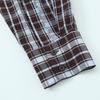 TAOP&ZA Women's Plaid Stand Collar Double-Breasted Shirt - Spring 2026 Trend