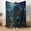 1pc Batman Cityscape Flannel Blanket - Soft Warm Throw for Home, Office, TravelL1353