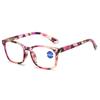 Fashion Anti Blue Light Reading Glasses for Women, Rice Nail Reading Glasses for The Elderly, Bag Flower Spring Leg Glasses