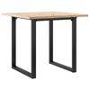 VidaXL Dining Table O-Frame, Dinner Table, Dining Table Kitchen Restaurant Interior, 80x80x75.5cm Pine Wood 3282739