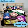 Custom Name 3PCS SPY Adventure Bedding Set, Including 1pc Duvet Cover And 2pcs Pillowcases, Suitable for dorms and bedrooms Gift