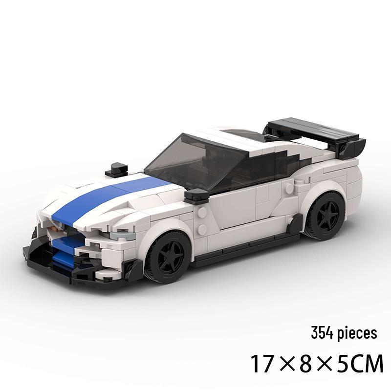 

Трансграничный блочный игрушечный гоночный автомобиль Ford Mustang, совместимый с Lego