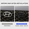 Car Front Hood Emblem Rear Trunk Badge Sticker For Hyundai Tucson Accent Elantra Santa fe Sonata I40 ix25 ix35 MM15
