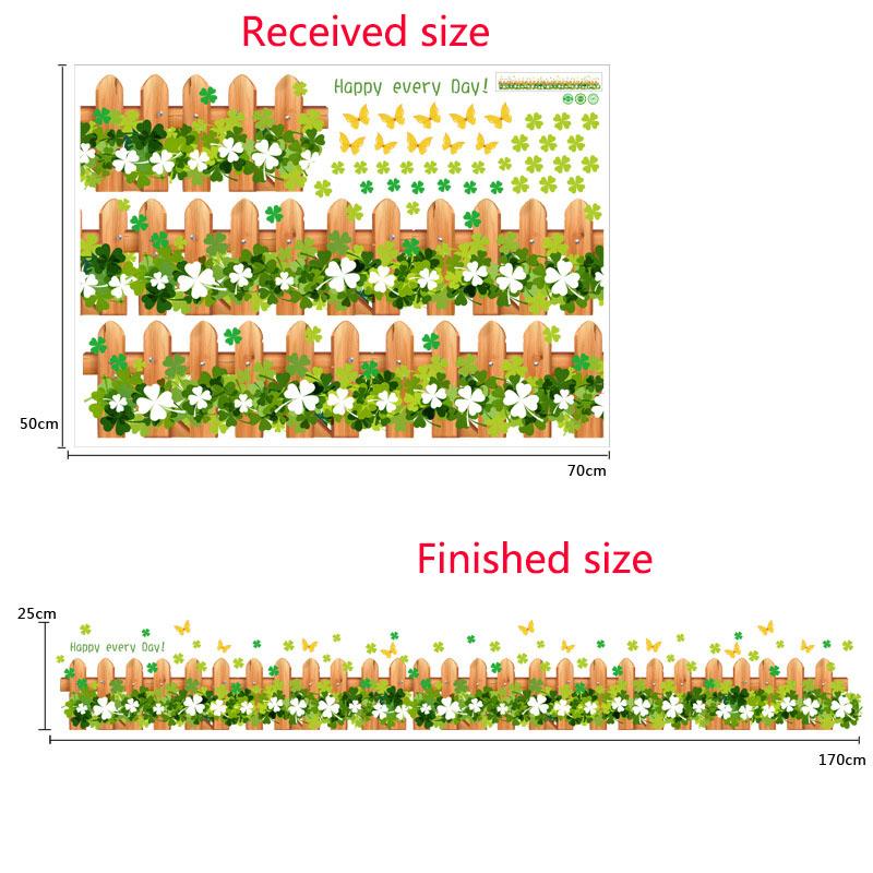 

Съемная водонепроницаемая наклейка на стену с цветочным рисунком для украшения гостиной, спальни, ванной комнаты в качестве плинтуса или бордюра 50x70cm разноцветный