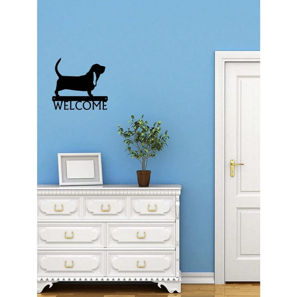 Metal Dog Head Wall Hook Key Holder, 1-Piece Coat Rack Entryway