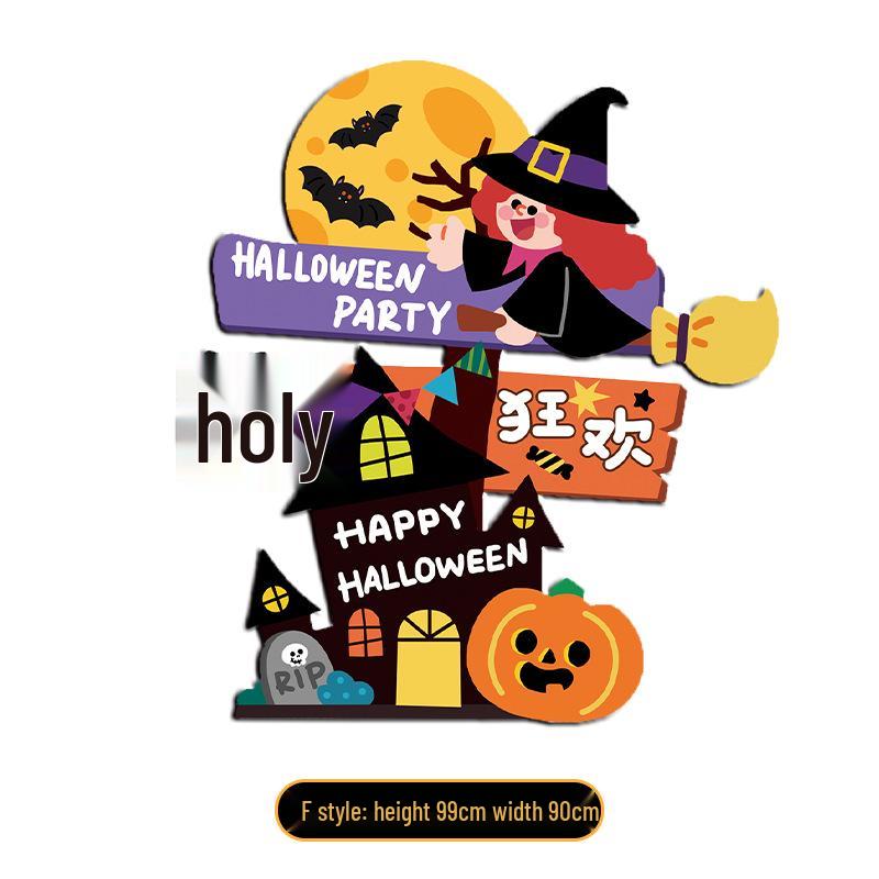 Halloween Pumpkin Figurines: Scene & Venue Atmosphere Props for Shops, Bars, & Entrances