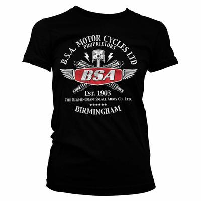 Officially Licensed B.S.A. Motorcycles Sparks Women's T-Shirt S-XXL Sizes