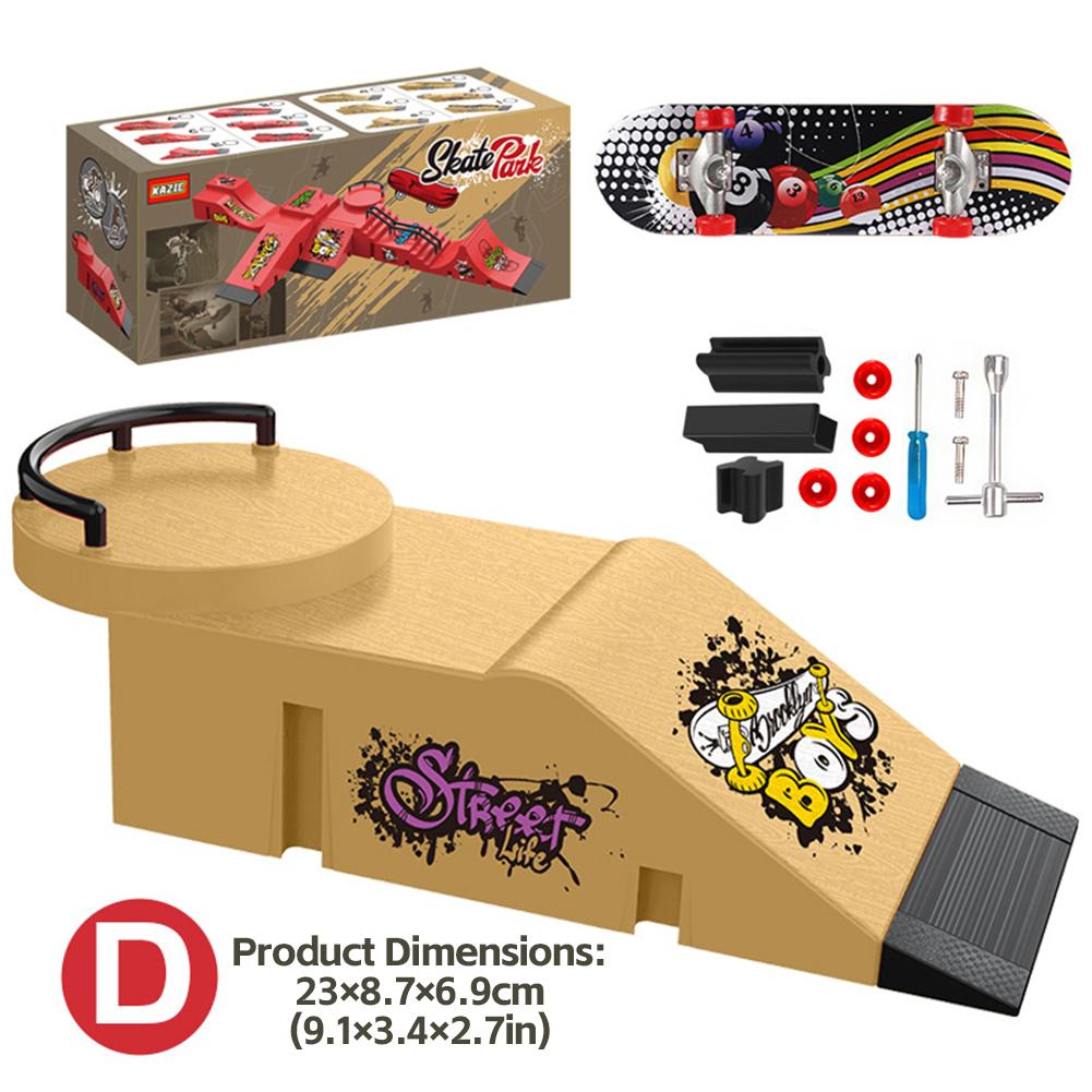 Finger Skateboard Skate Park Set Obstacle Course Professional Fingerboard Realistic Simulation Portable Practice Set