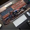 1PC Custom Name Rustic Motorcycle Americana Mouse pad, keyboard and mouse desk pad, for computer notebook  Birthday Gift For Any Room Or Office