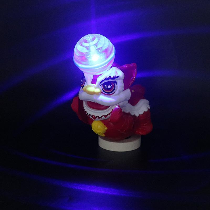 Electric Dancing Lion with Rotating Lights & Music - Toy for Kids | National Trend Lion Dance Birthday Gift