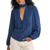 NobodyÂ´s Child Womens/Ladies Karen Polka Dot Side Tie Neck Blouse