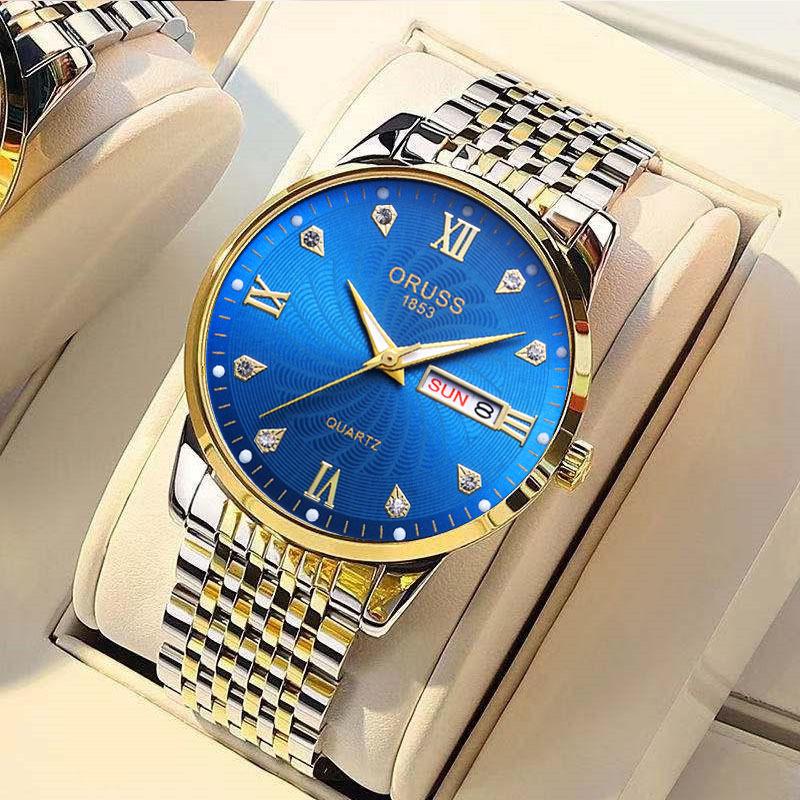Men'S Watch, High-End Atmosphere, High-Grade Gentleman Classic Versatile Personality Trend, Handsome Waterproof Luminous Light