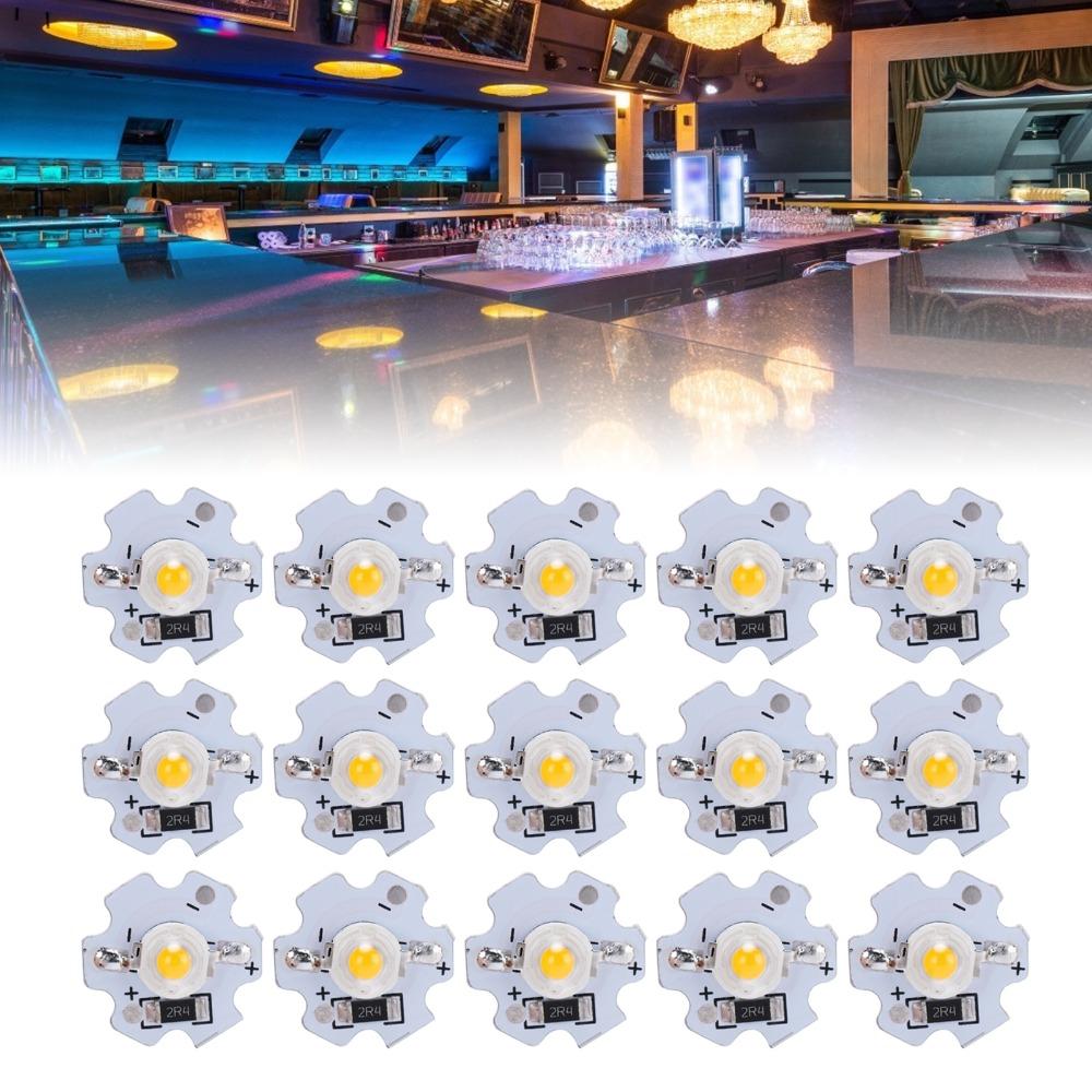 25pcs Replace 3W LED Lamp Beads 5V Aluminum High Power LED Light Source Chip Floodlight Bulb