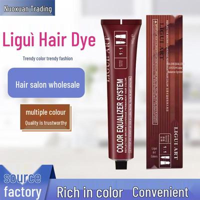 Li Gui Creme de Tintura de Cabelo Grau de Salão - Cobertura Enriquecedora para Cabelos Brancos