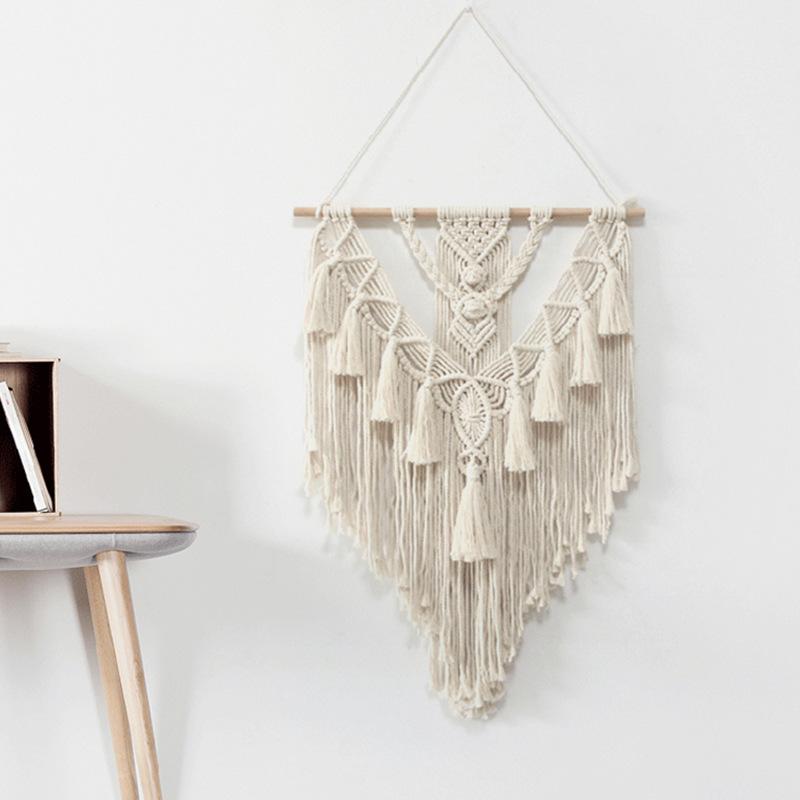 Bohemian Macrame Wall Hanging Tassel Boho Tapestry Hand-Woven For Home Decor Livingroom Bedroom Room House Decoration room decor