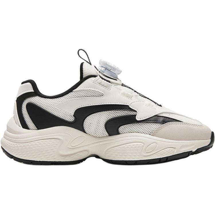 Anta Kids Retro Comfortable Non-Slip Wear-Resistant Low-Top Casual Shoes Kids Casual Shoes White Black Gray A322428805-3