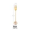 Ruhan Gold Cherry Blossom Fruit Fork Set