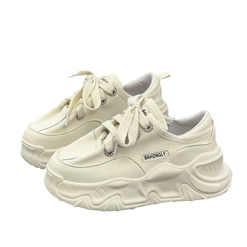 Daddy Shoes Women's High Sense 2025 Spring New Platform Shoes Heightening Casual Sports Shoes Hyunya Chic Shoes Women