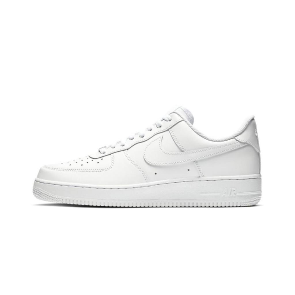 Nike Air Force 1 Wear resistant And Lightweight Low top Skateboard Shoes Unisex White Black 315122-111(Team943-)
