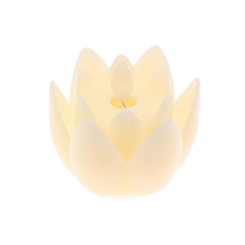 Lotus Lantern In Front Of The Temple Led Electronic Candle Lamp Buddhist Hall Lanterns Wishing Light Temple Festival Decoration