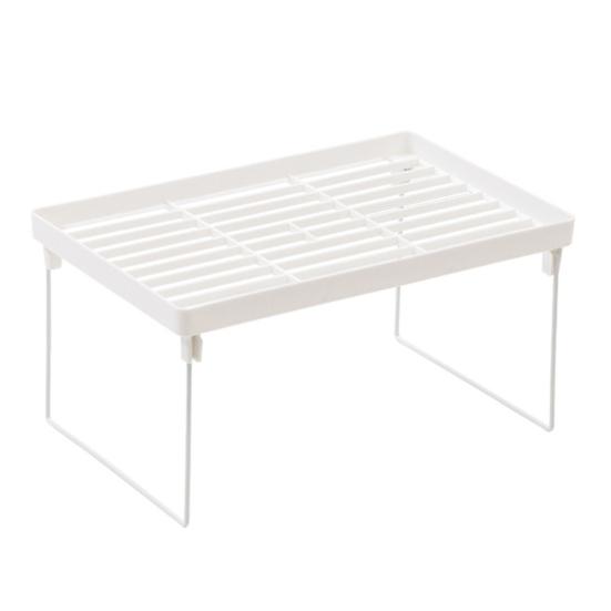 Storage Rack Shockproof Space-saving Plastic Single Layer Desk Organizer for Dorm