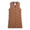 Taion Down Gilet Brick Brown Women's W003CI-LONG,
