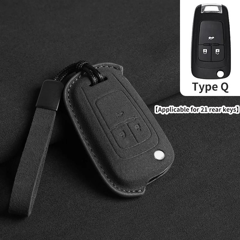 Suede Car Flip Key Case Cover for Chevrolet Cruze Aveo Camaro Epica Lova Sail Spark Opel Astra Corsa for Cruze Spark Orlando