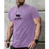 Fashion T-Shirts for Men 3d Letter King Printed Men'S Clothing Casual Short Sleeved Street Harajuku Tops Loose T Shirt