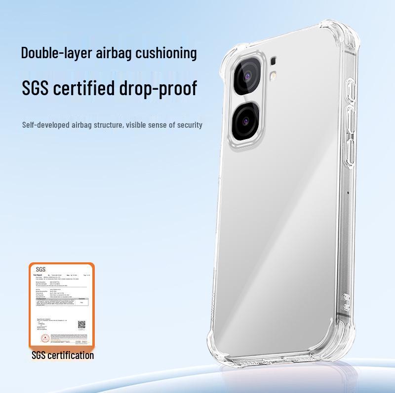 iQOOneo9 Transparent Phone Case for Neo9Pro/Neo9SPro/Neo9SPro+ with Anti-Fall Airbag Corners