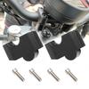 Set of 2 Black Aluminum Handlebar Risers for Honda Rebel and 1100 35mm 16mm Includes Upper Holder and Setback Customizable for Rebel 250, 500,