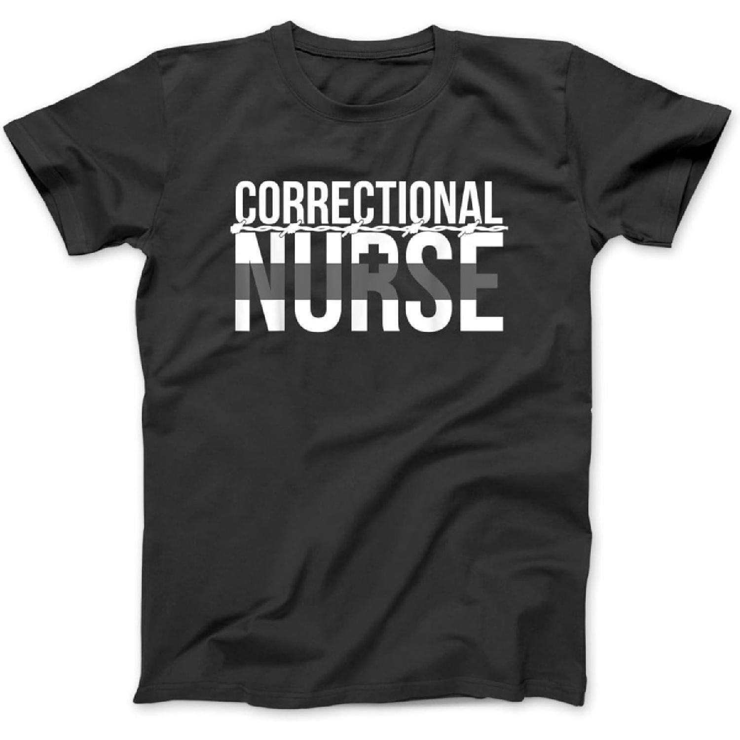 Correctional Nurse Correctional Nursing Corrections Nurse T-Shirt Sweatshirt Hoodie for Men Women Kids Made in Canada Black S