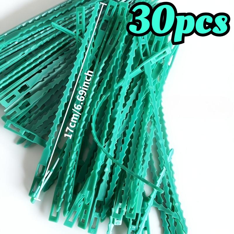 

30/50pcs 17cm Adjustable Plant Ties, Reusable Flexible for Vines Tomatoes Trees, Gentle on Stems, Garden Support Straps