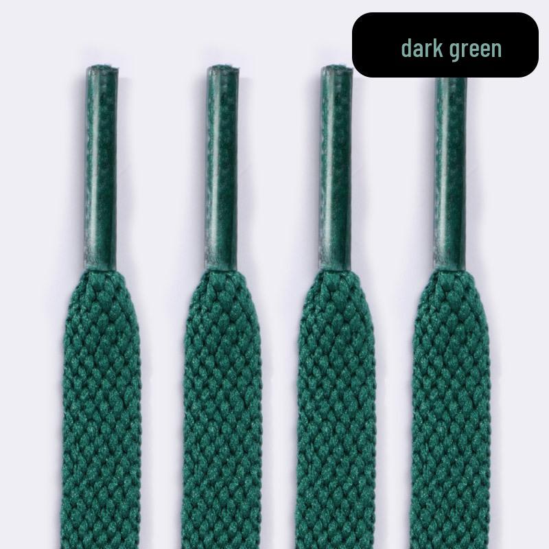 Customizable Black & White Flat Shoelaces for Air Force 1 and AJ1 Sneakers