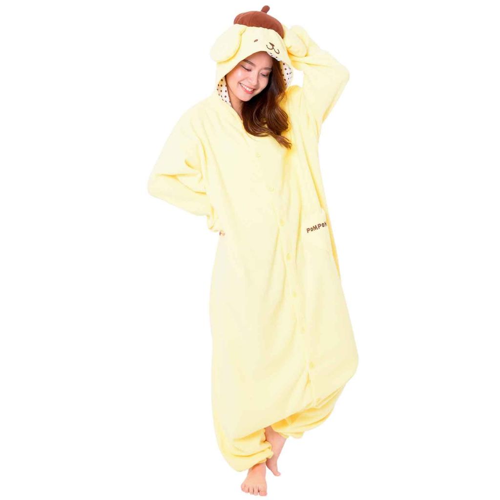 SAZAC SAN857 Voksen Fleece Kigurumi Karakter Sanrio Pompompurin