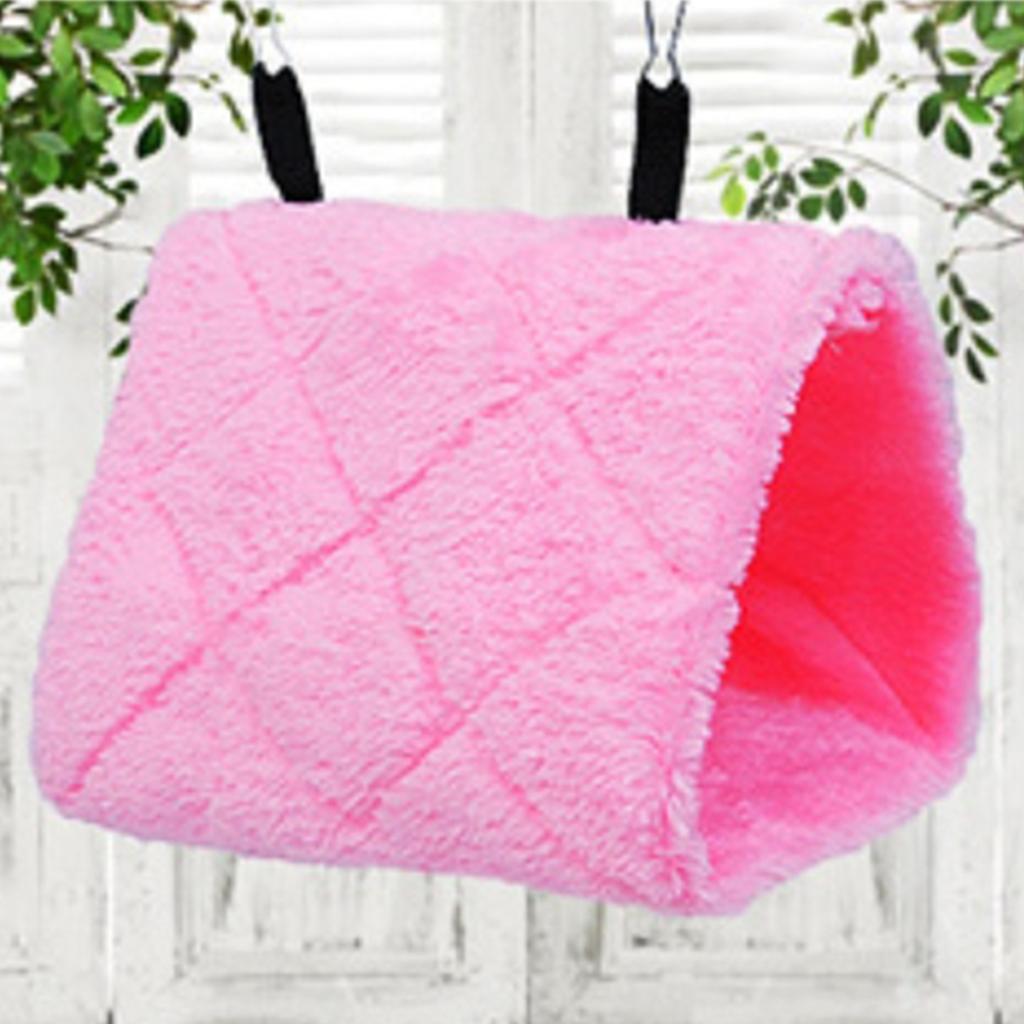 Warm Bird Parrot Nest Soft Plush Bird Parrot Hammock Warm Hanging Bed For Pet Cave Cage Hut Tent Toy House for Small Animals