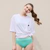 Beijigelleu Unisex Loose Fit Short Sleeve Rash Guard White Bem-X916H