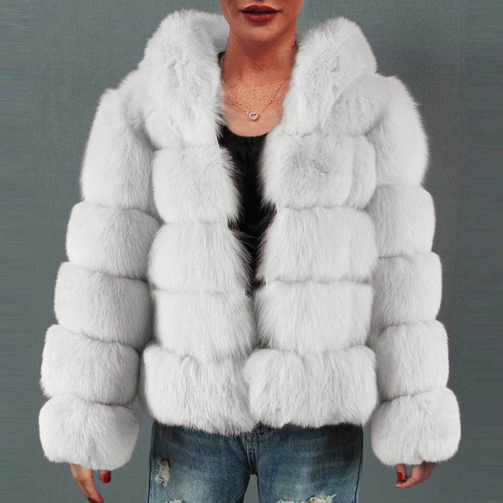 

Женское модное повседневное пальто из искусственной шерсти XL