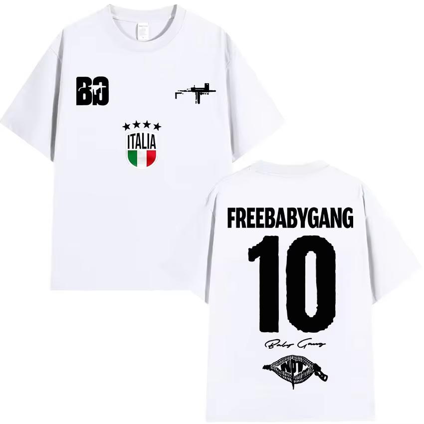 Rapper Baby Gang Tour Album Merch T-Shirts Herren Damen Kleidung Hip Hop T-Shirt Frühling Sommer Hip Hop Freizeit Kurzarm Oberteil