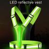 LED Reflective Vest Running Cycling Safety Vest for Outdoor Sports Activities