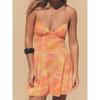 Za2025 Summer New Women Clothes Sexy Print Silk Net V-neck Sling Short Dress 5039132 051