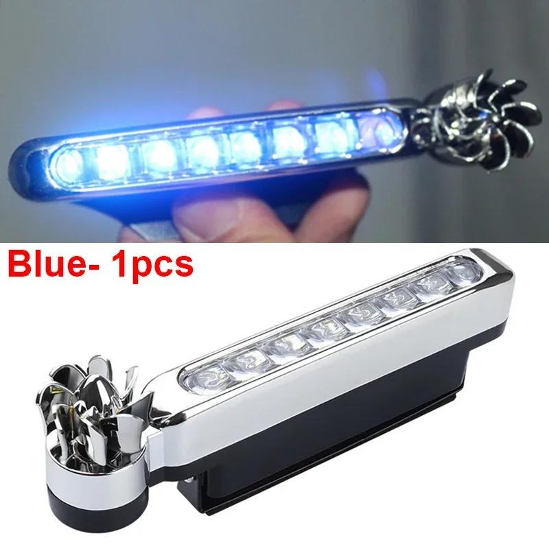 

Ветроэлектрические светодиодные дневные ходовые огни для автомобилей Креативные автомобильные вспомогательные фары Вращающийся вентилятор Лампа дневного света для автомобилей