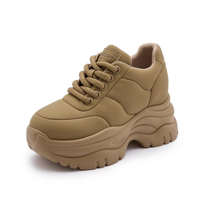 Platform dad shoes women's 2025 spring new versatile casual sports shoes bread shoes small inner height increase women's shoes