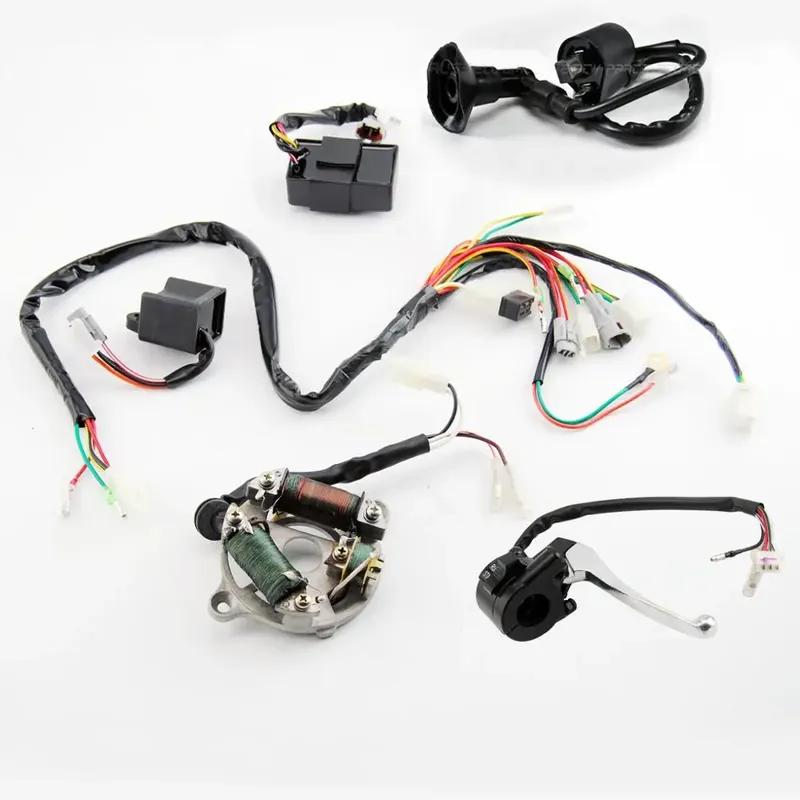 

Motorcycle dirt Bike PW50 WIRING HARNESS Loom Ignition Switch CDI Magneto Stator ASSEMBLY For YAMAHA PW50 Y-Zinger AFTERMARKET