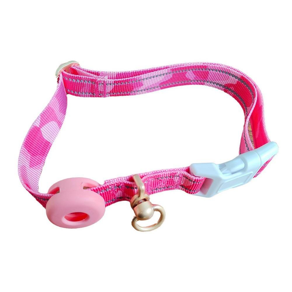 Positioning Dog Collar Adapted To Silicone Sleeve Anti-lost Nylon Reflective Dog Collar