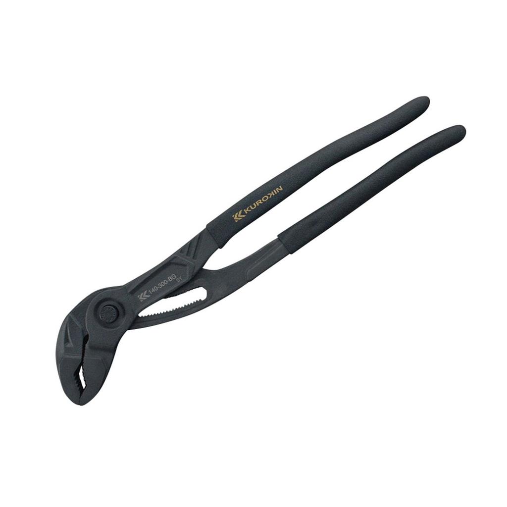 Fujiya Quick Water Pump Pliers, Black and Gold, 305mm Total Length, 60mm Opening, 140-300-BG