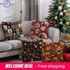 Festive-Patterned Christmas Pillowcasessuitable For Sofa Car Bedroom Decorative Cushion Cover Pillow Cover