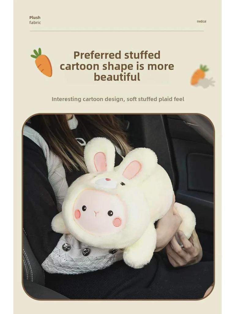 Cartoon Car Tissue Box: Rear Seat Armrest & Hanging Paper Holder - Cute Car Interior Decor